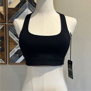 allbirds Black Scoop Neck Sports Bra